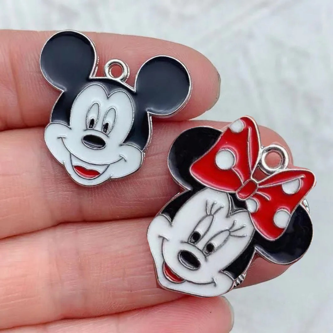 Minnie and Mickey Charm Bracelets