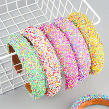 Load image into Gallery viewer, Multicoloured Sprinkle Headband ** Must Go Tracked**

