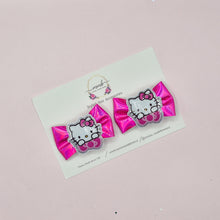 Load image into Gallery viewer, Hot pink Kitty Pigtails
