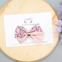Load image into Gallery viewer, Dark Floral Addy Bow
