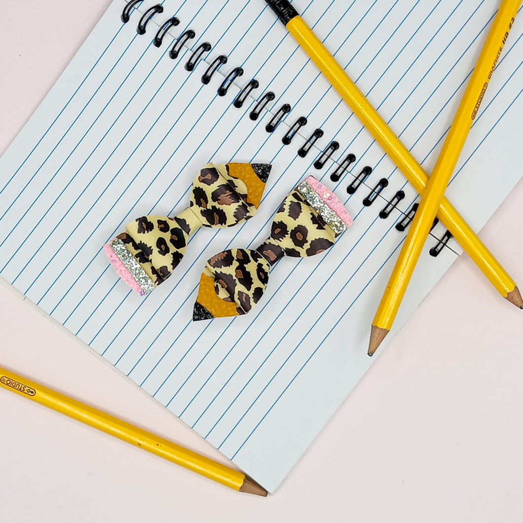 Leopard Pencil Pigtails