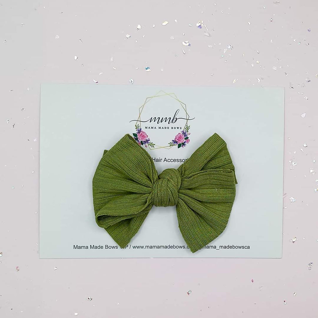 Olive Abby Fabric Bow