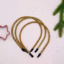 Load image into Gallery viewer, Gold Glitter Headband
