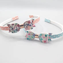 Load image into Gallery viewer, Peach Floral Collyns Headband
