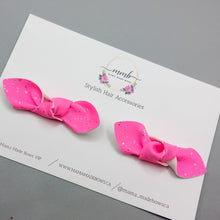 Load image into Gallery viewer, Hot Pink Knotted Bow Pigtails

