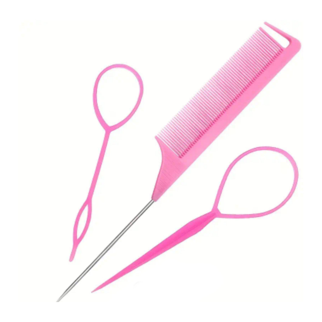 Topsy Tail hair Tool with Parting Comb