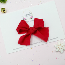 Load image into Gallery viewer, Red Ribbon Bow
