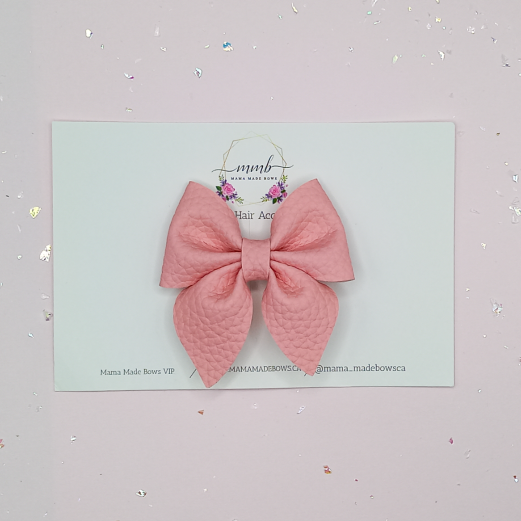 Soft Pink Mini Sailor Bow