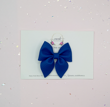 Load image into Gallery viewer, Royal Blue mini Sailor Bow
