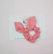 Load image into Gallery viewer, Pink Bunny Ear Scrunchie
