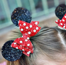 Load image into Gallery viewer, Red Mouseketeers Bow
