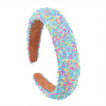 Load image into Gallery viewer, Blue Sprinkle Headband ** Must Go Tracked**
