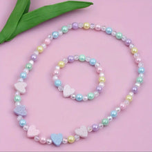 Load image into Gallery viewer, Heart Bracelet &amp; Necklace set
