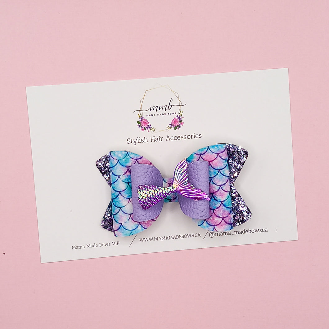 Mermaid Tail Stacked Bow