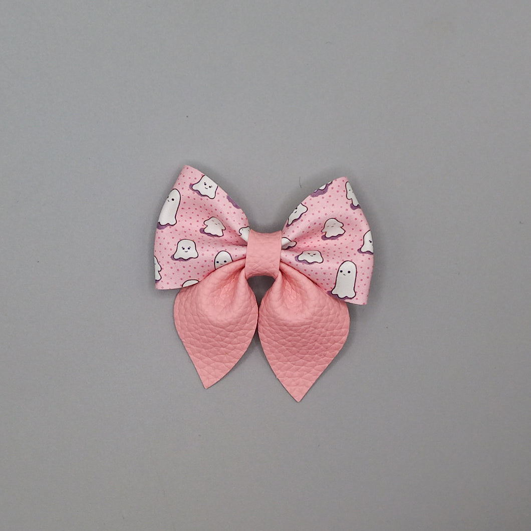 Pink Ghosts Sailor Bow