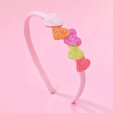 Load image into Gallery viewer, Mixed Heart Glitter Headband
