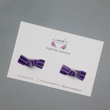 Load image into Gallery viewer, Purple Stripe mini knotts
