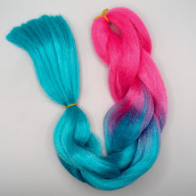 Load image into Gallery viewer, Teal/Pink Ombre Unicorn Hair
