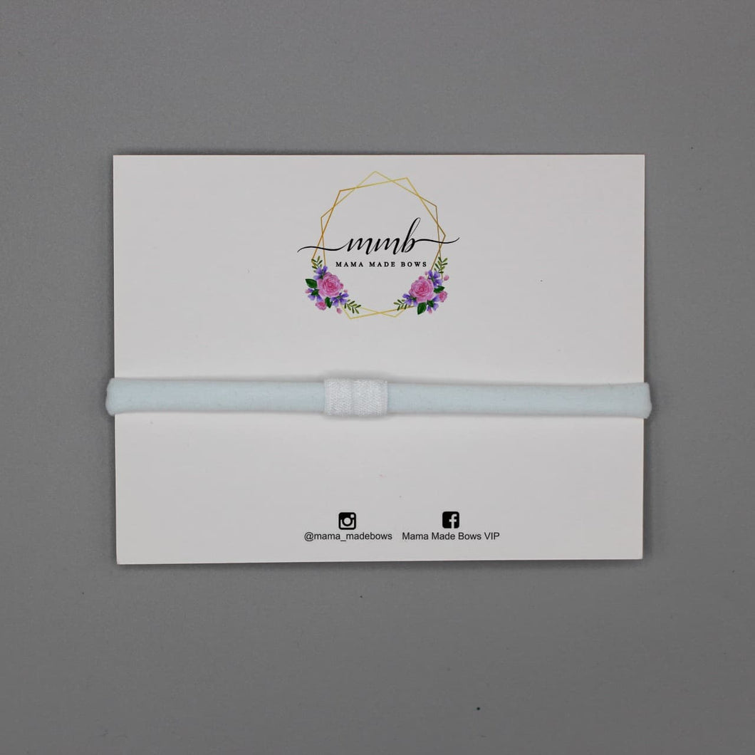 White Nylon Interchangeable Headband