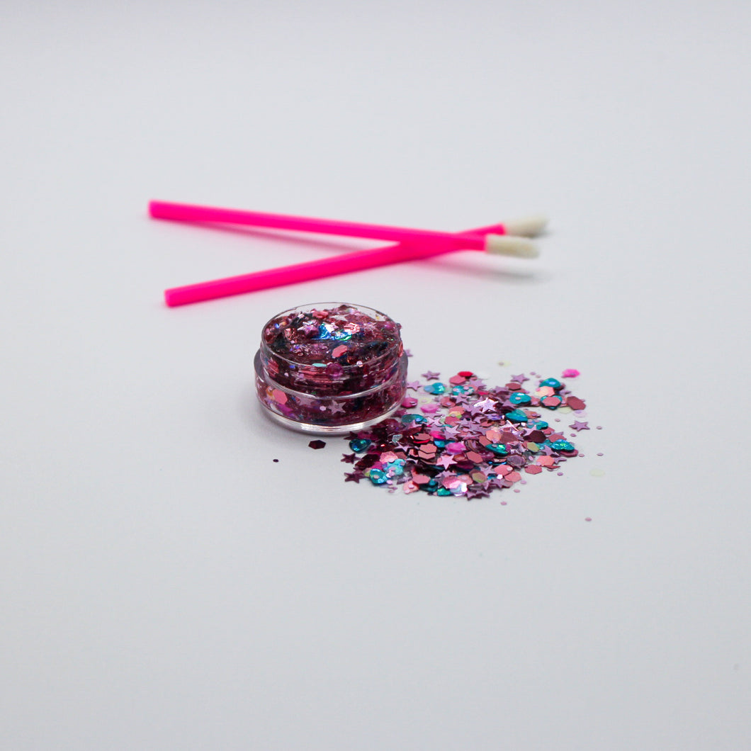 ×× Pink & Blue Confetti ××
