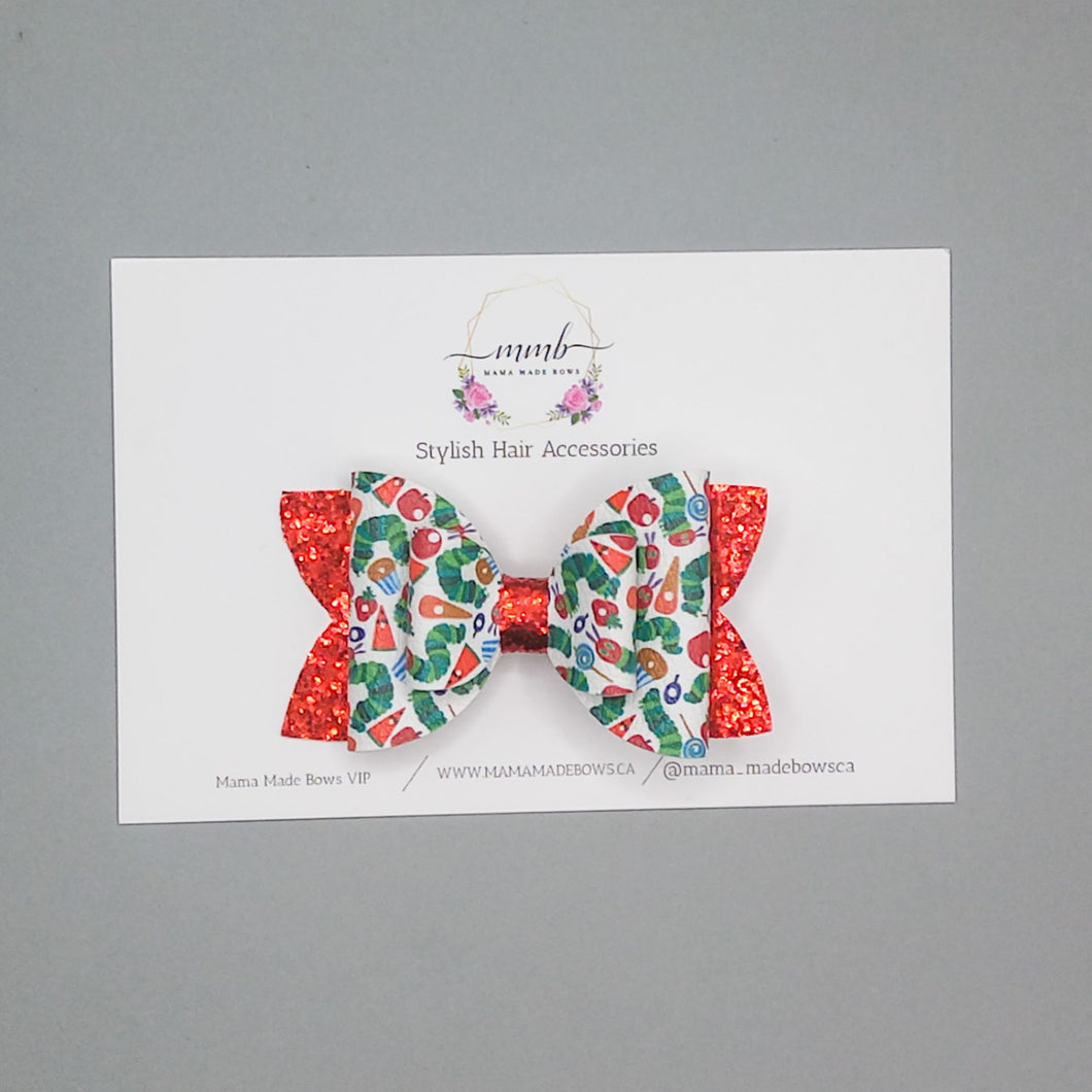 Very Hungry Caterpillar Bow